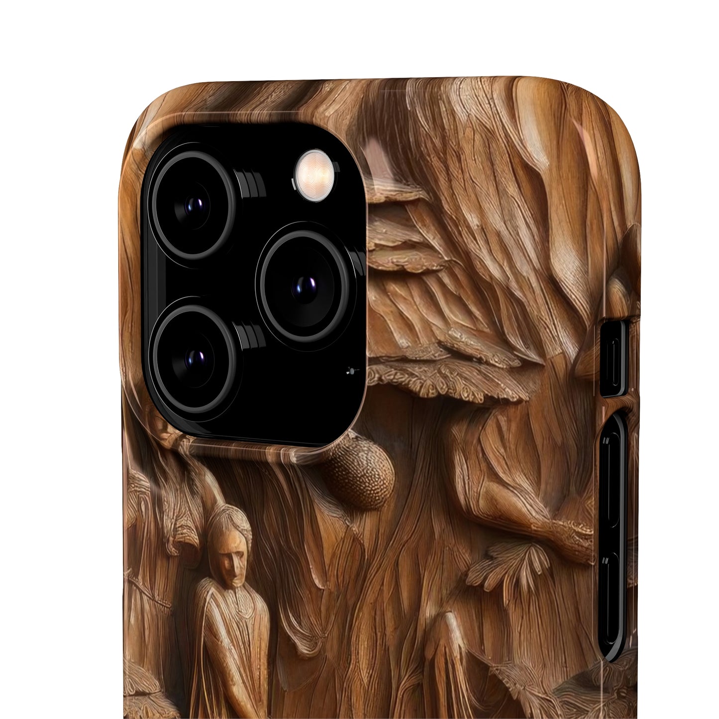 Biblical , Spiritual Carved Wood Phone cover Snap Cases .