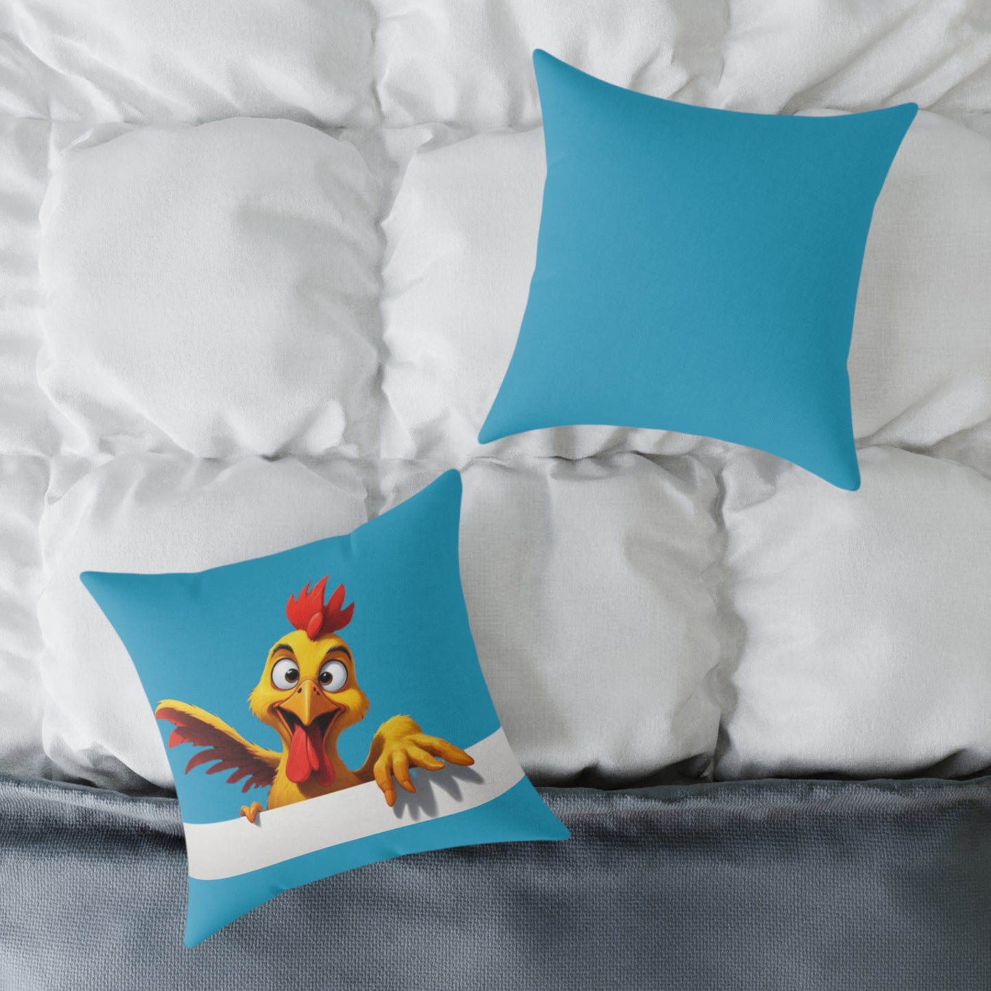 Squark Square Poly Canvas Pillow