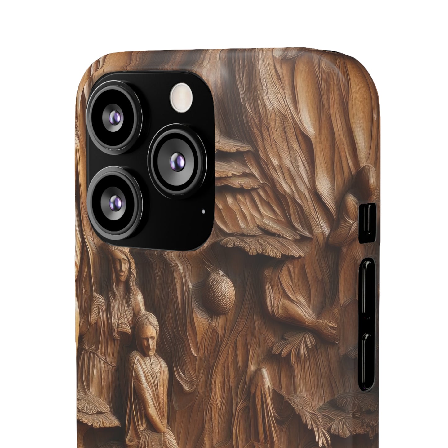 Biblical , Spiritual Carved Wood Phone cover Snap Cases .