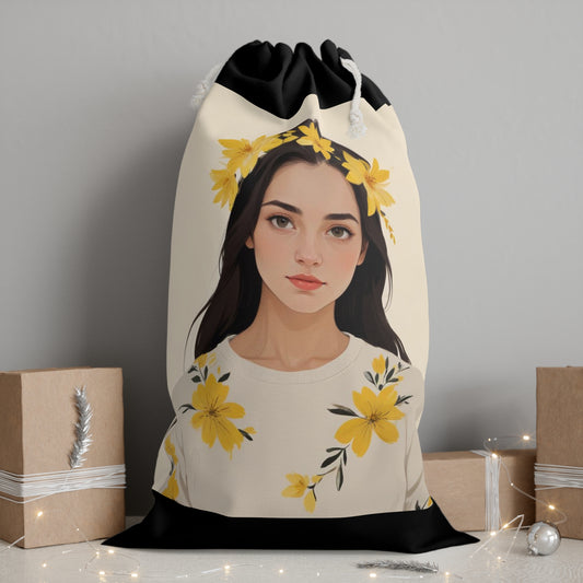 Yellow Flower Girl Style Sack