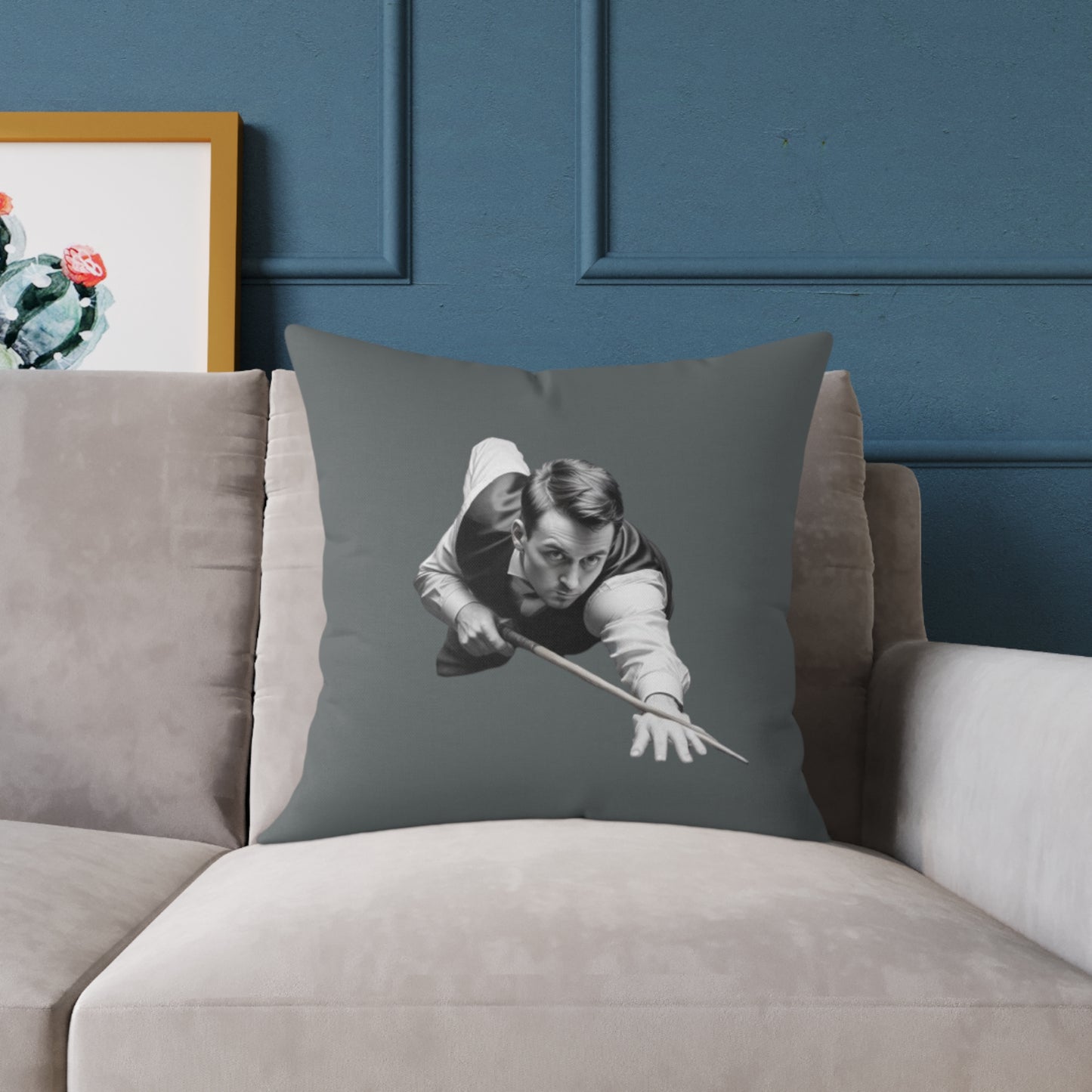 Snooker Square Poly Canvas Pillow