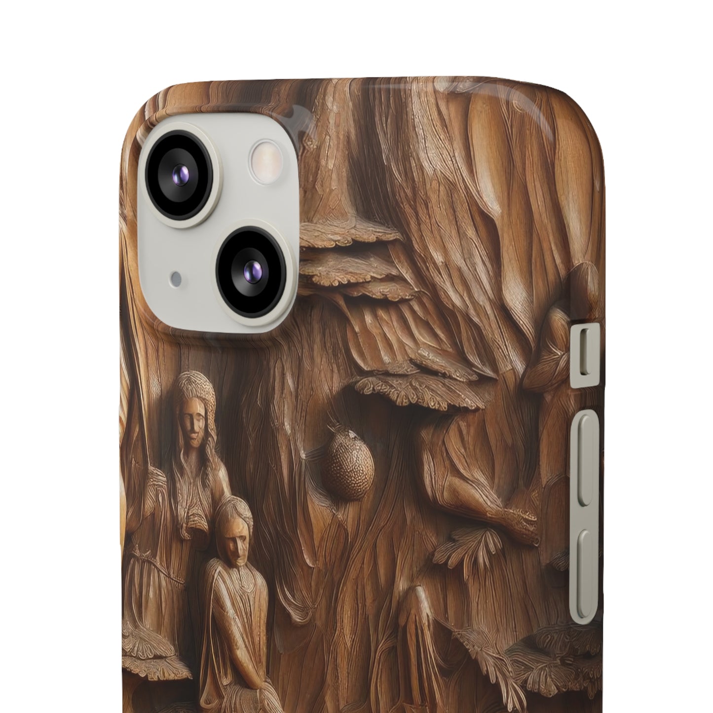 Biblical , Spiritual Carved Wood Phone cover Snap Cases .