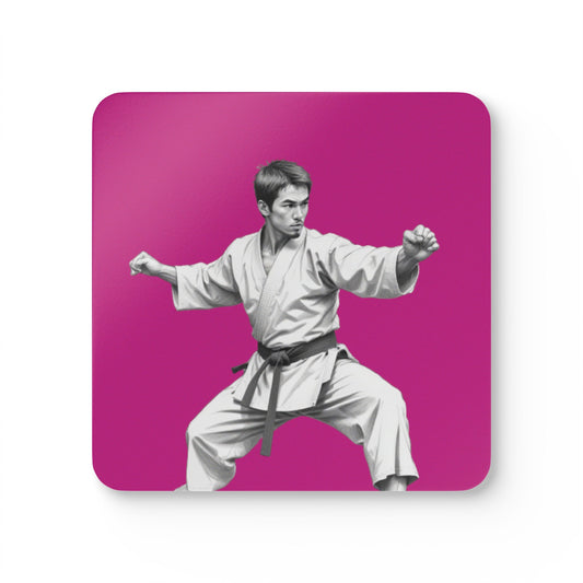 Martial Arts Corkwood Coaster Set