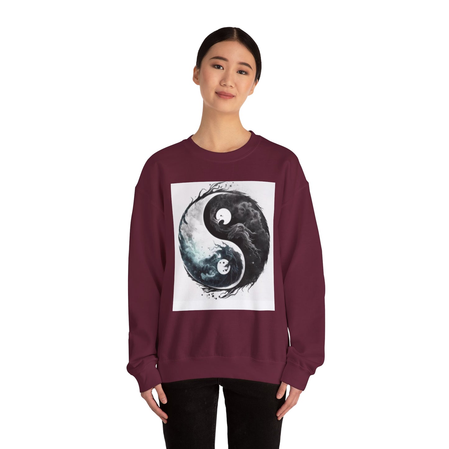 Ying Yang Unisex Heavy Blend™ Crewneck Sweatshirt