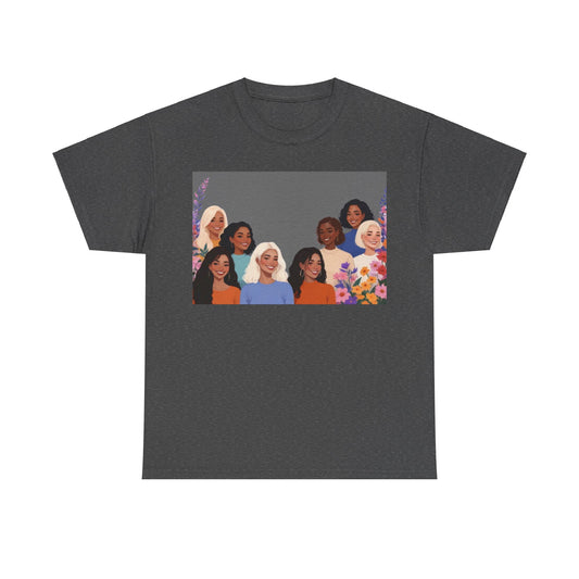 Among The Flowers Unisex Heavy Cotton Tee