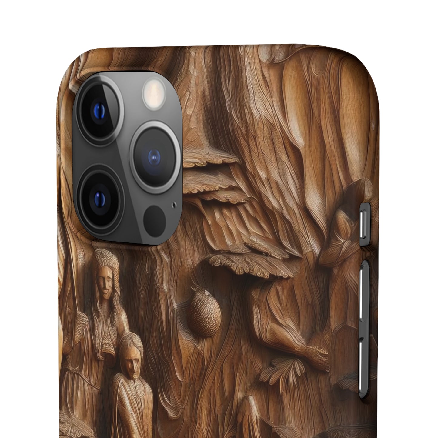Biblical , Spiritual Carved Wood Phone cover Snap Cases .