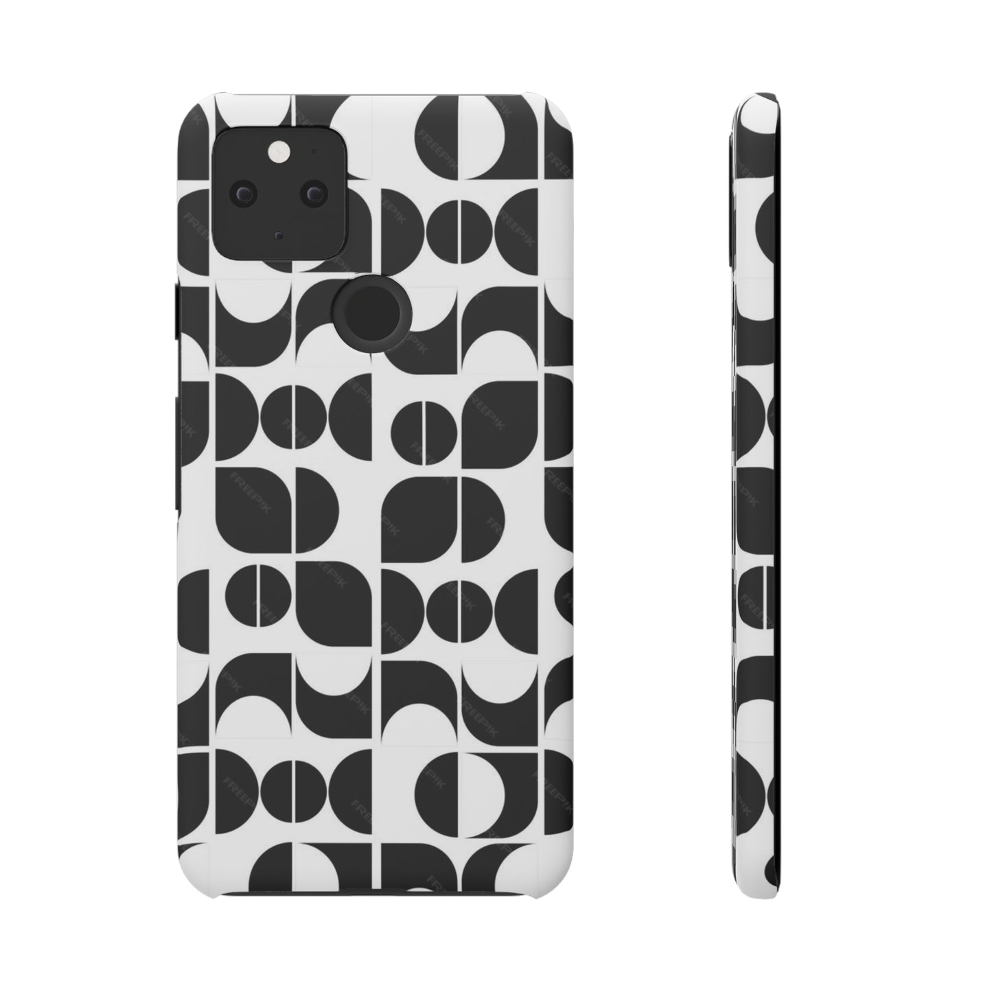 Black And White Pattern Pattern Snap Cases
