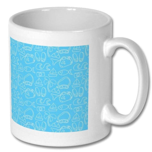 11oz mug is made of brilliant white ceramic material with AAA+ Personalised Mug