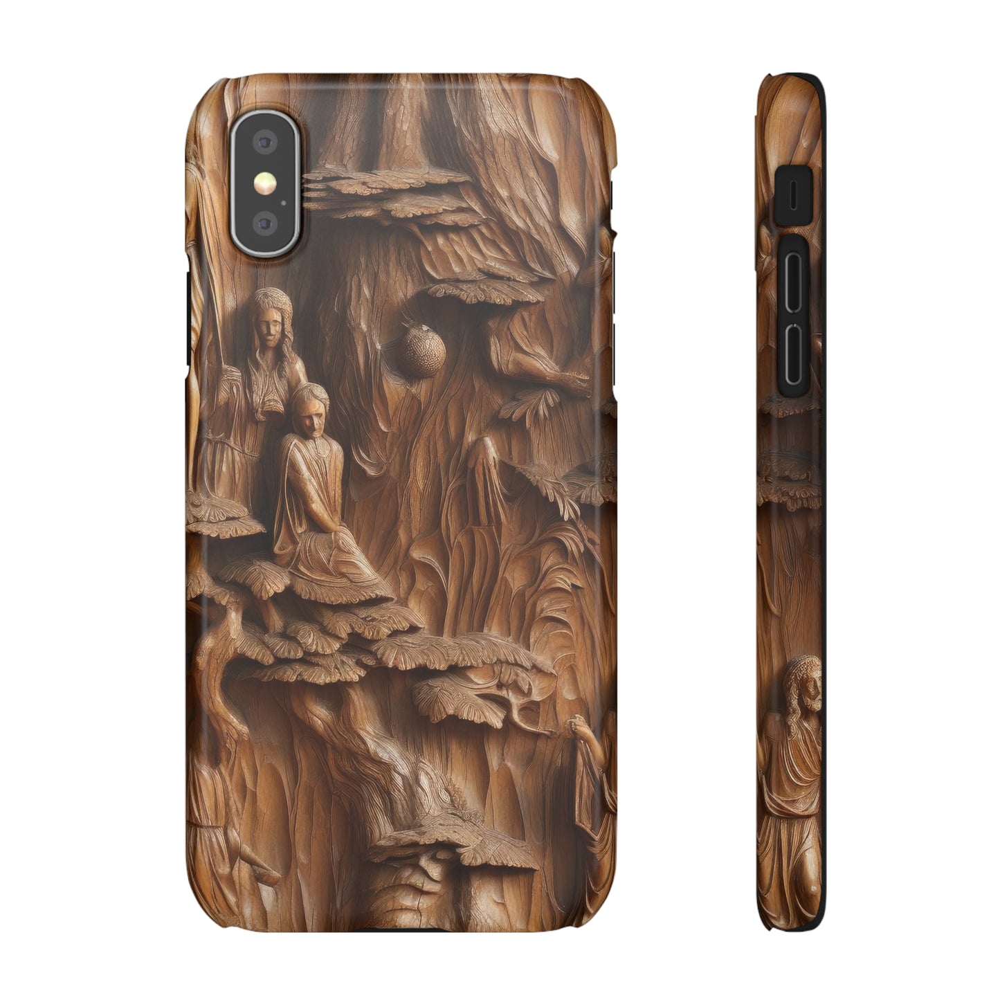Biblical , Spiritual Carved Wood Phone cover Snap Cases .