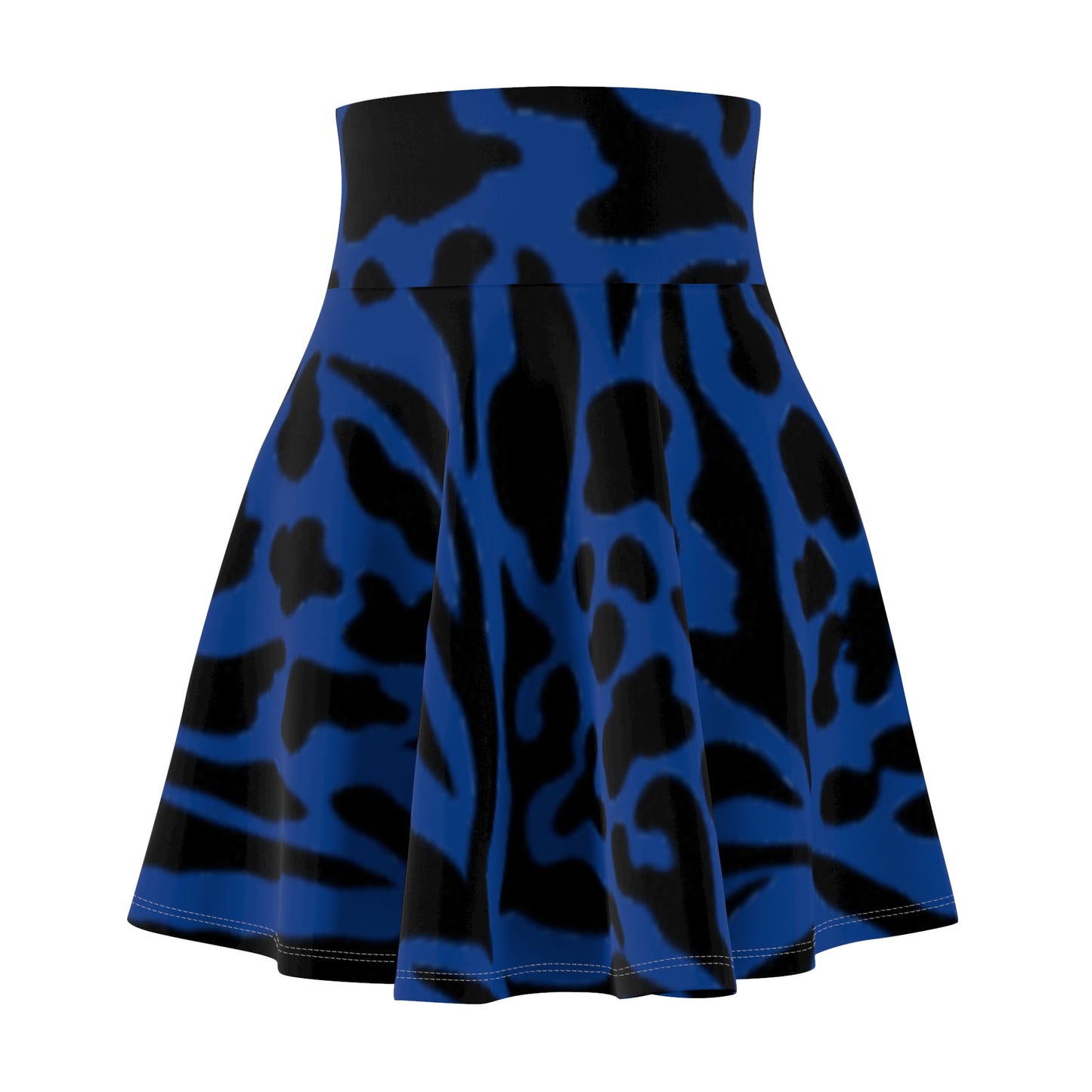 Zebra Print Women's Skater Skirt - Boho Chic Style for Spring & Summer