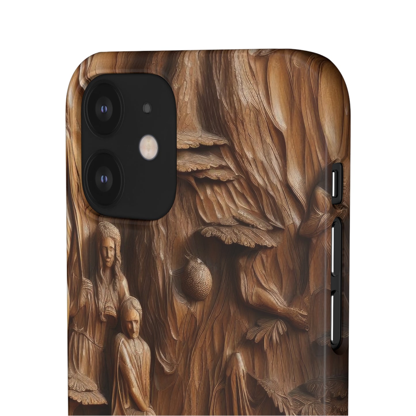 Biblical , Spiritual Carved Wood Phone cover Snap Cases .