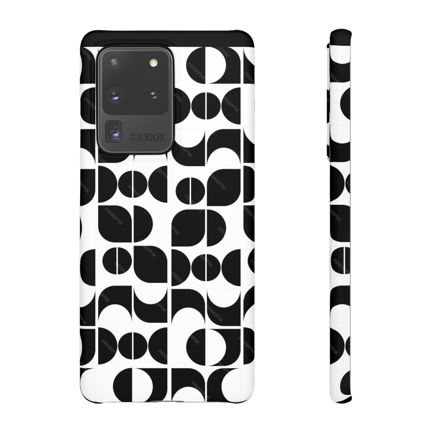 Black And White Pattern Pattern Snap Cases