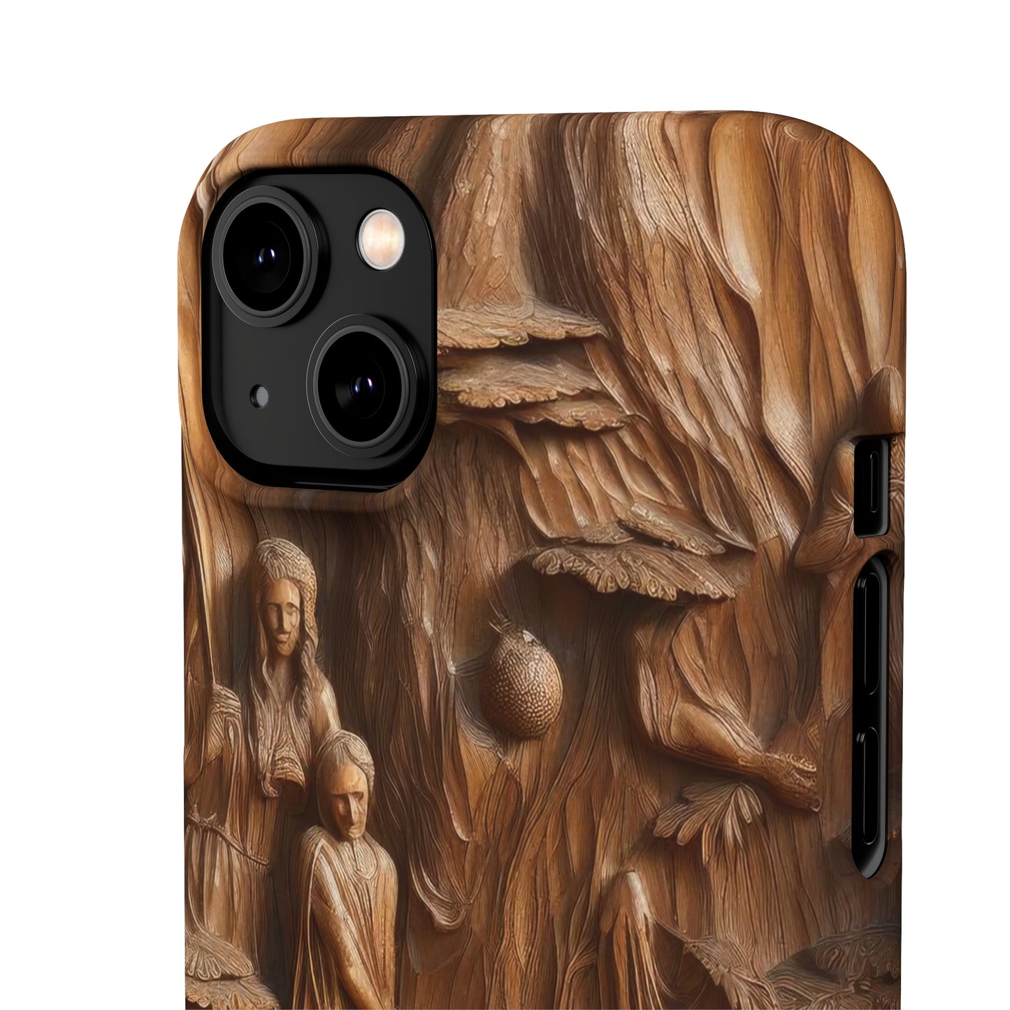 Biblical , Spiritual Carved Wood Phone cover Snap Cases .