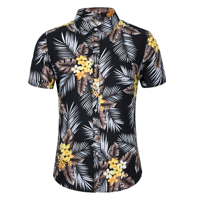 Men's Short-sleeved Printed Shirt Fashion