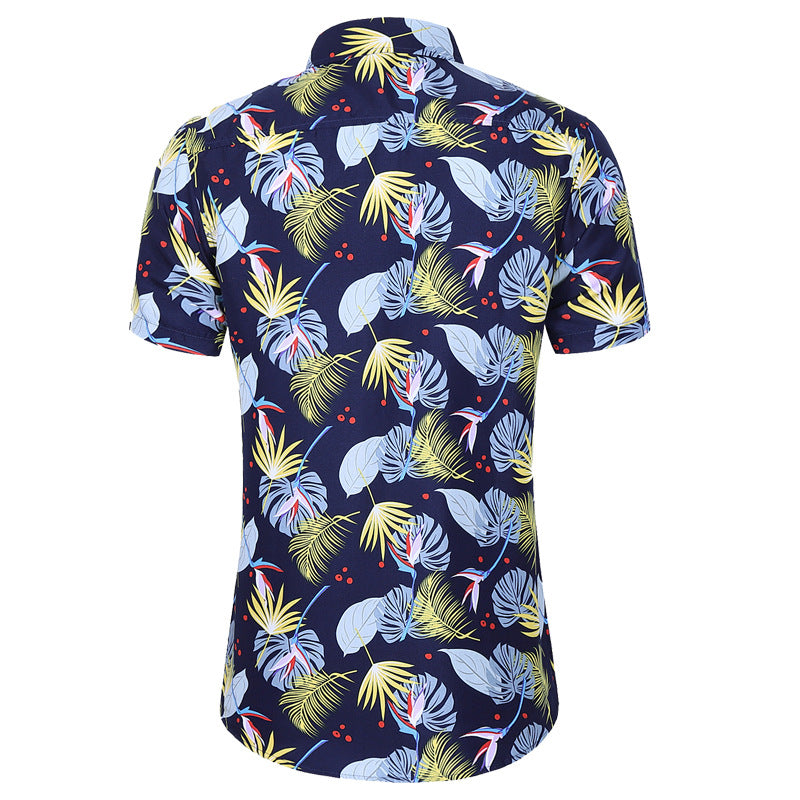 Men's Short-sleeved Printed Shirt Fashion