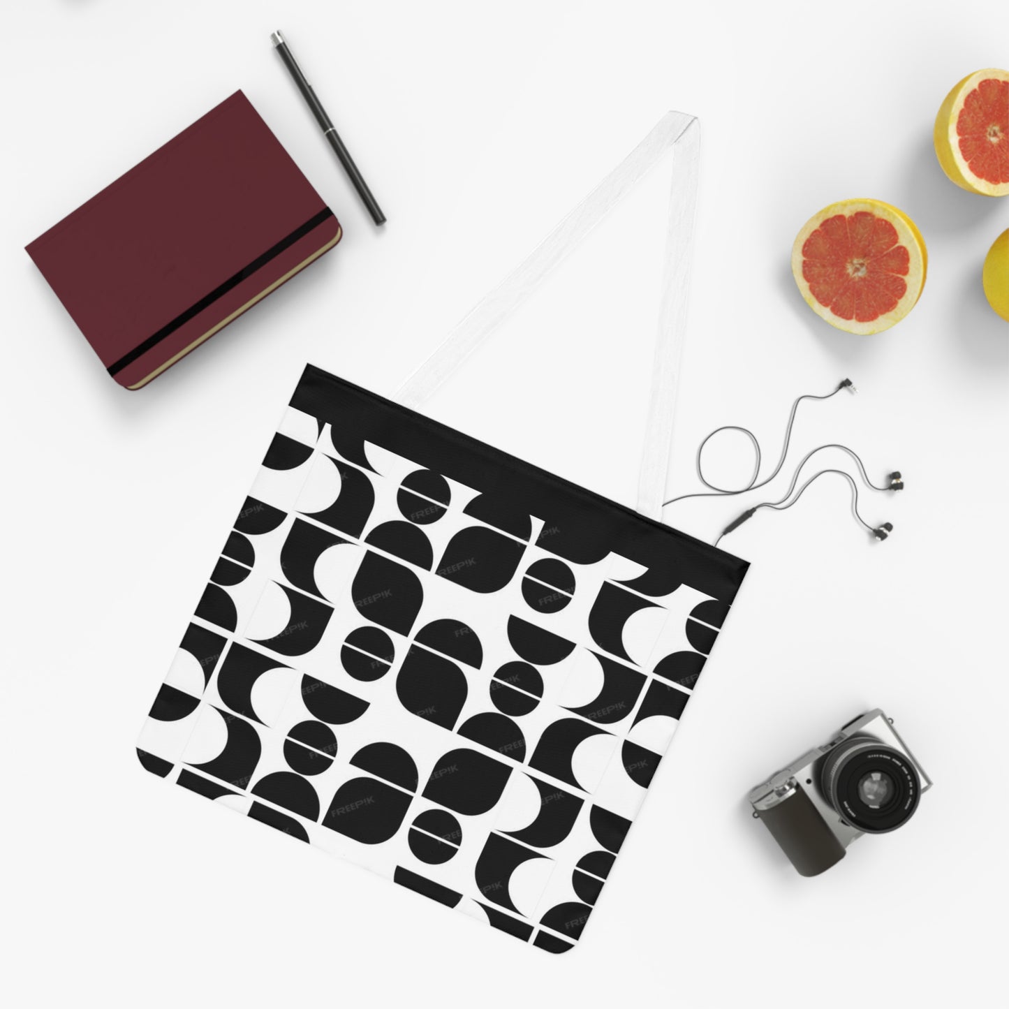 Pattern Shoulder Tote Bag (AOP)