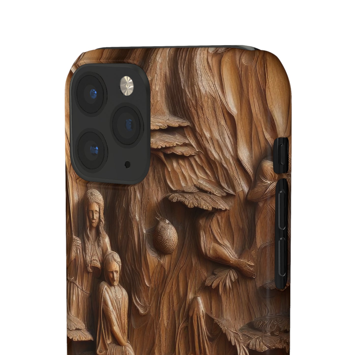 Biblical , Spiritual Carved Wood Phone cover Snap Cases .
