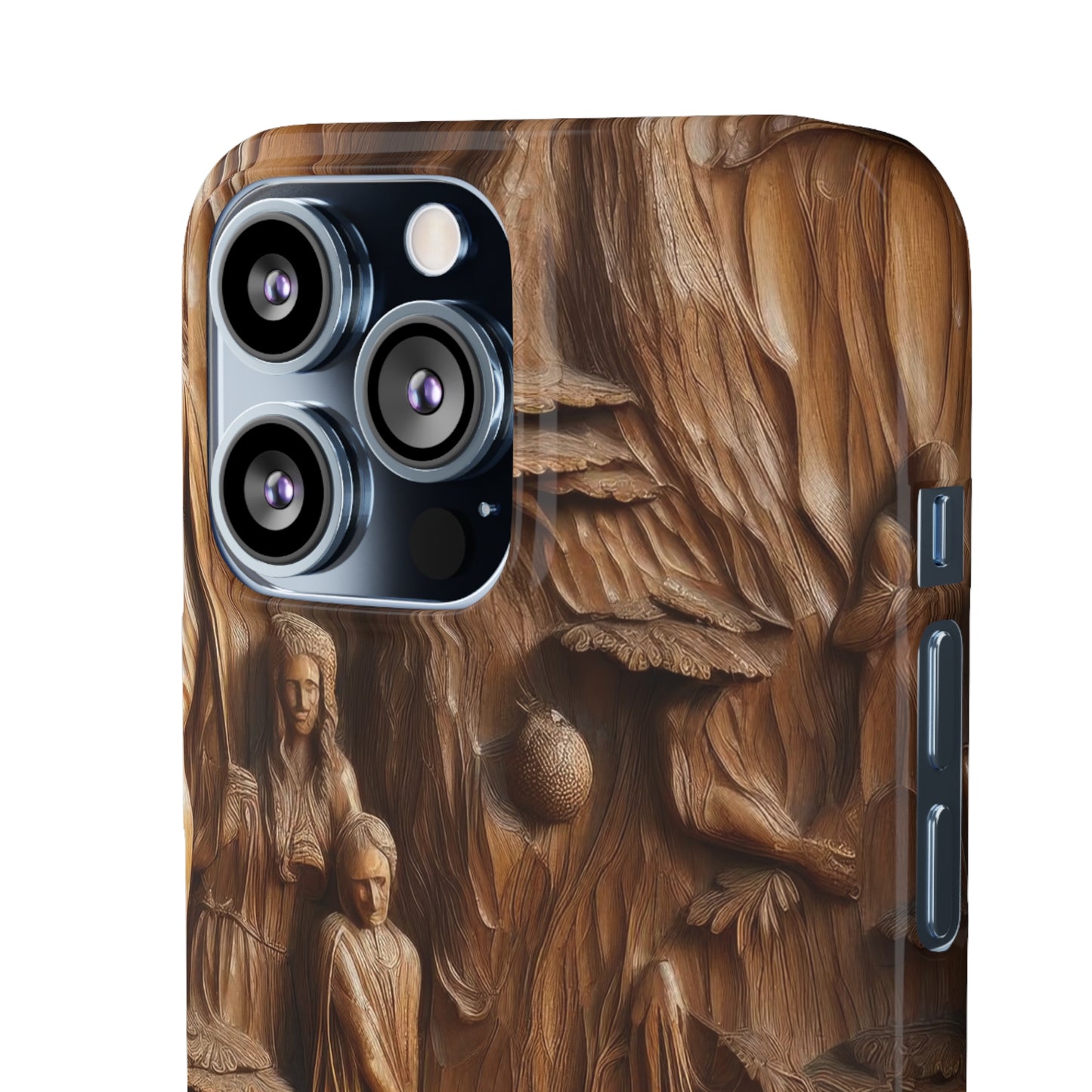 Biblical , Spiritual Carved Wood Phone cover Snap Cases .