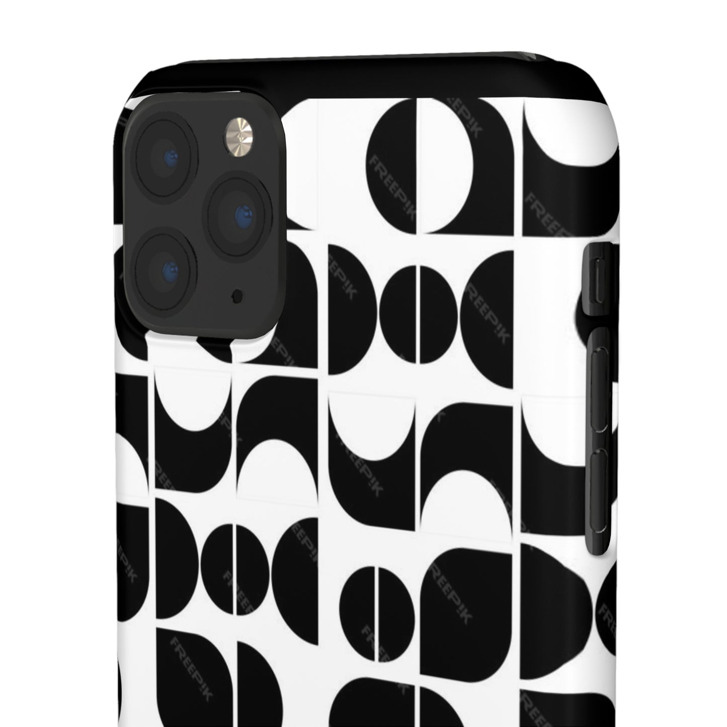 Black And White Pattern Pattern Snap Cases