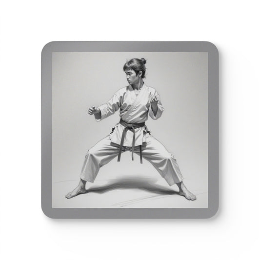 Martial Arts Corkwood Coaster Set
