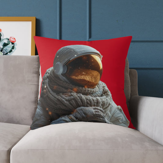 Astronaut Square Poly Canvas Pillow