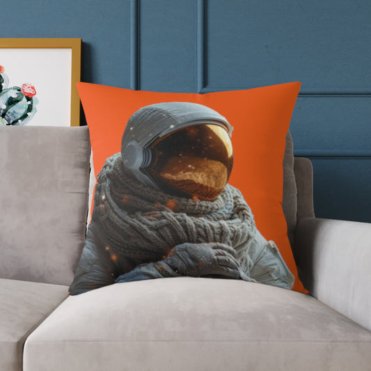 Astronaut Square Poly Canvas Pillow