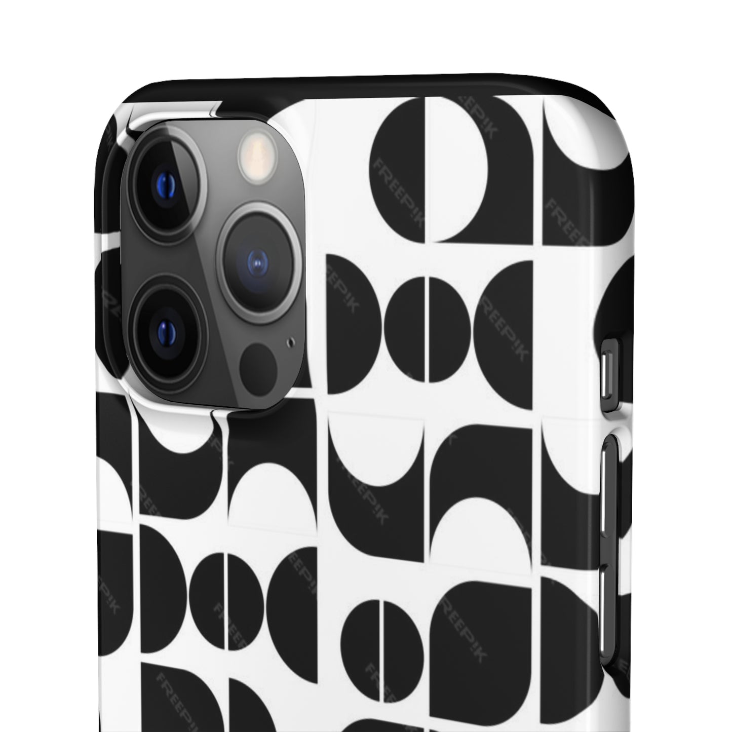 Black And White Pattern Pattern Snap Cases