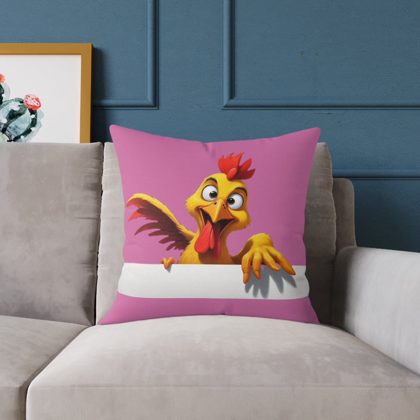 Squark Square Poly Canvas Pillow