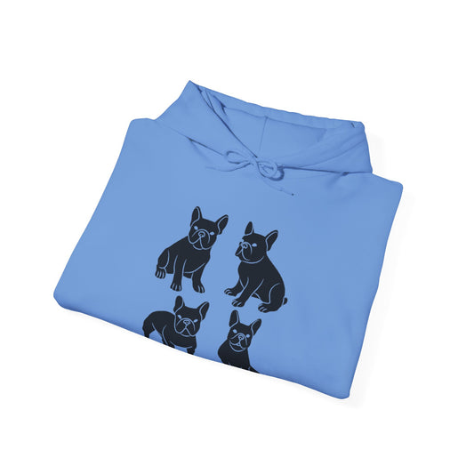 French Bulldog ,Pet Lover Prin T Unisex Heavy Blend™ Hooded Sweatshirt Dog Lover, bulldog G ift, Prin T Hoodie, Animal Lover, Frenchie  Hoodie.