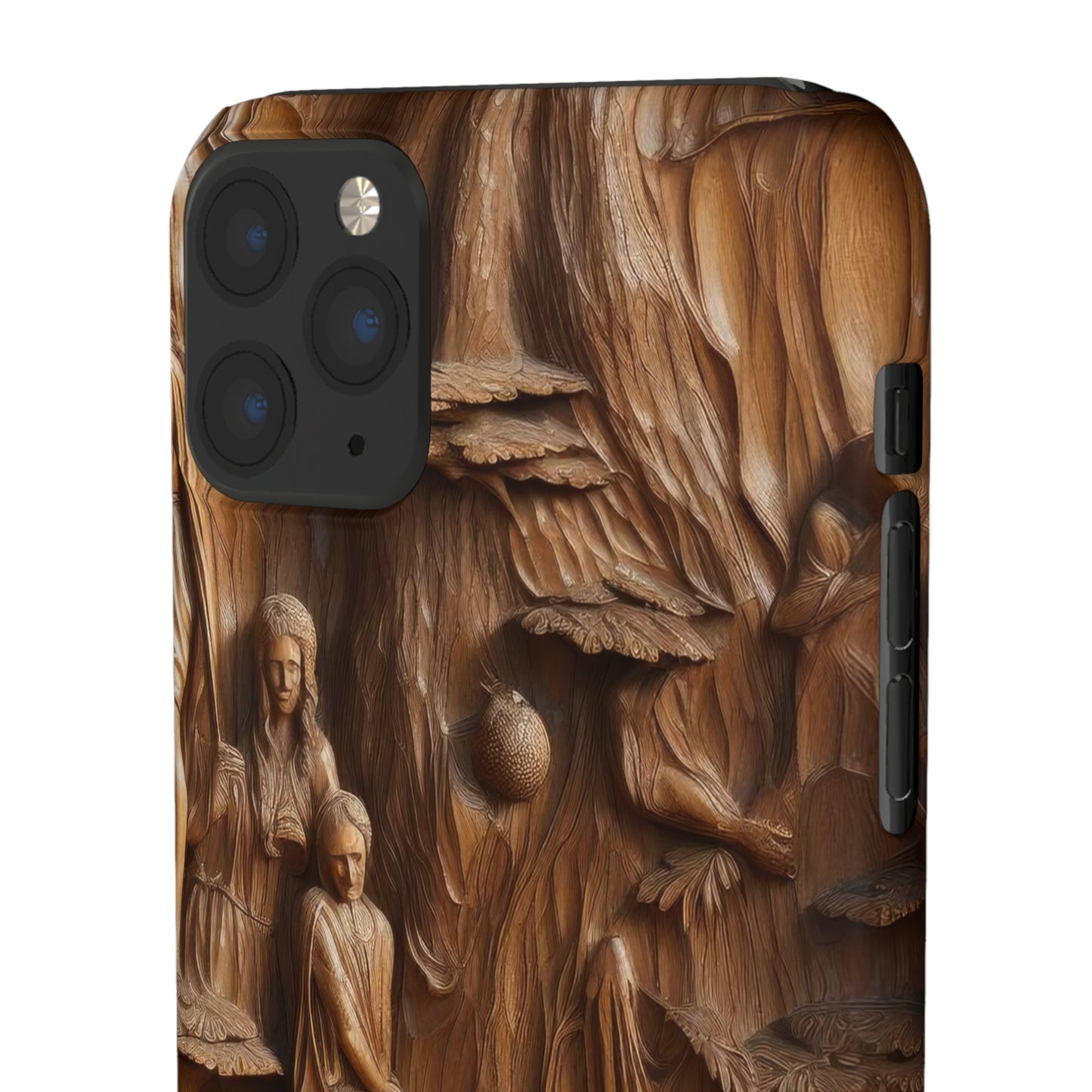 Biblical , Spiritual Carved Wood Phone cover Snap Cases .