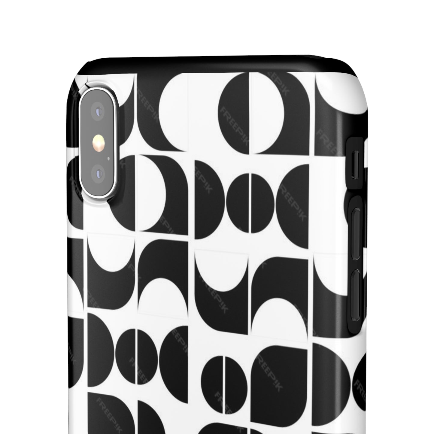 Black And White Pattern Pattern Snap Cases