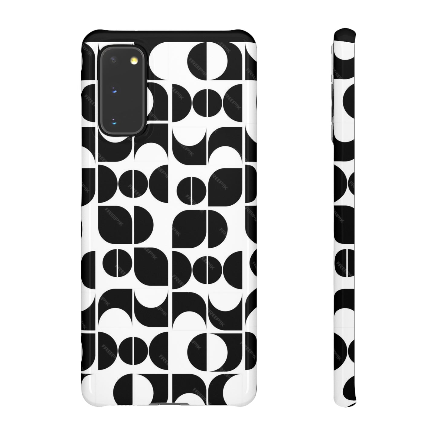 Black And White Pattern Pattern Snap Cases