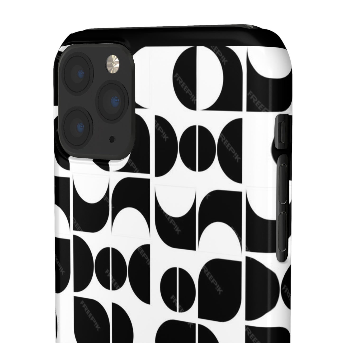 Black And White Pattern Pattern Snap Cases