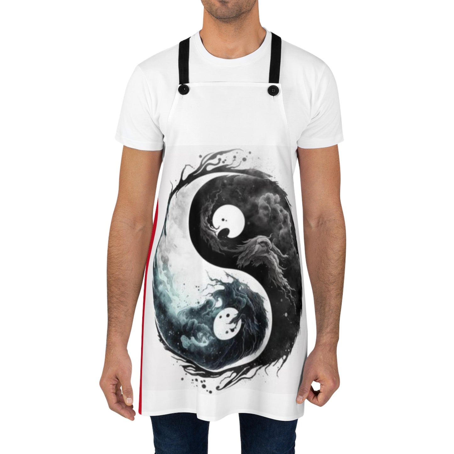 Ying Yang  print Picture Apron (AOP)