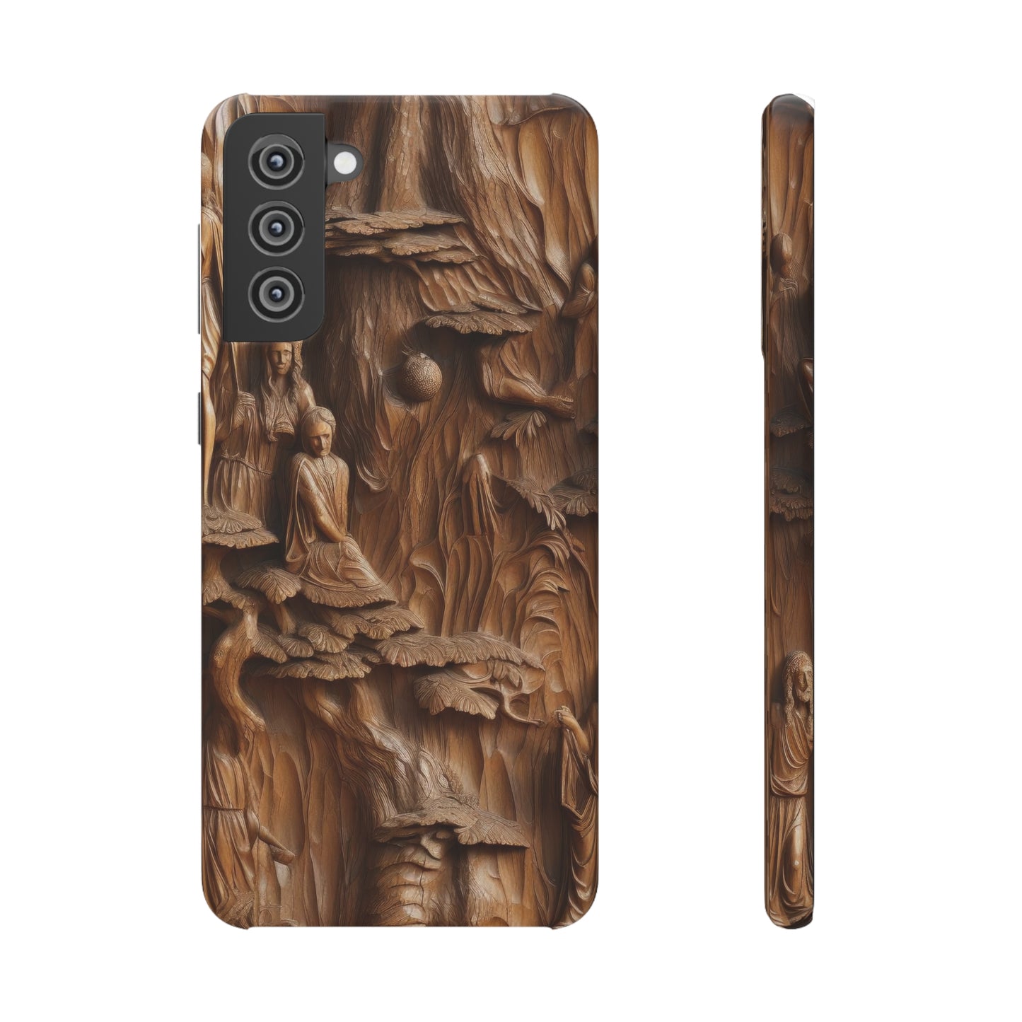Biblical , Spiritual Carved Wood Phone cover Snap Cases .