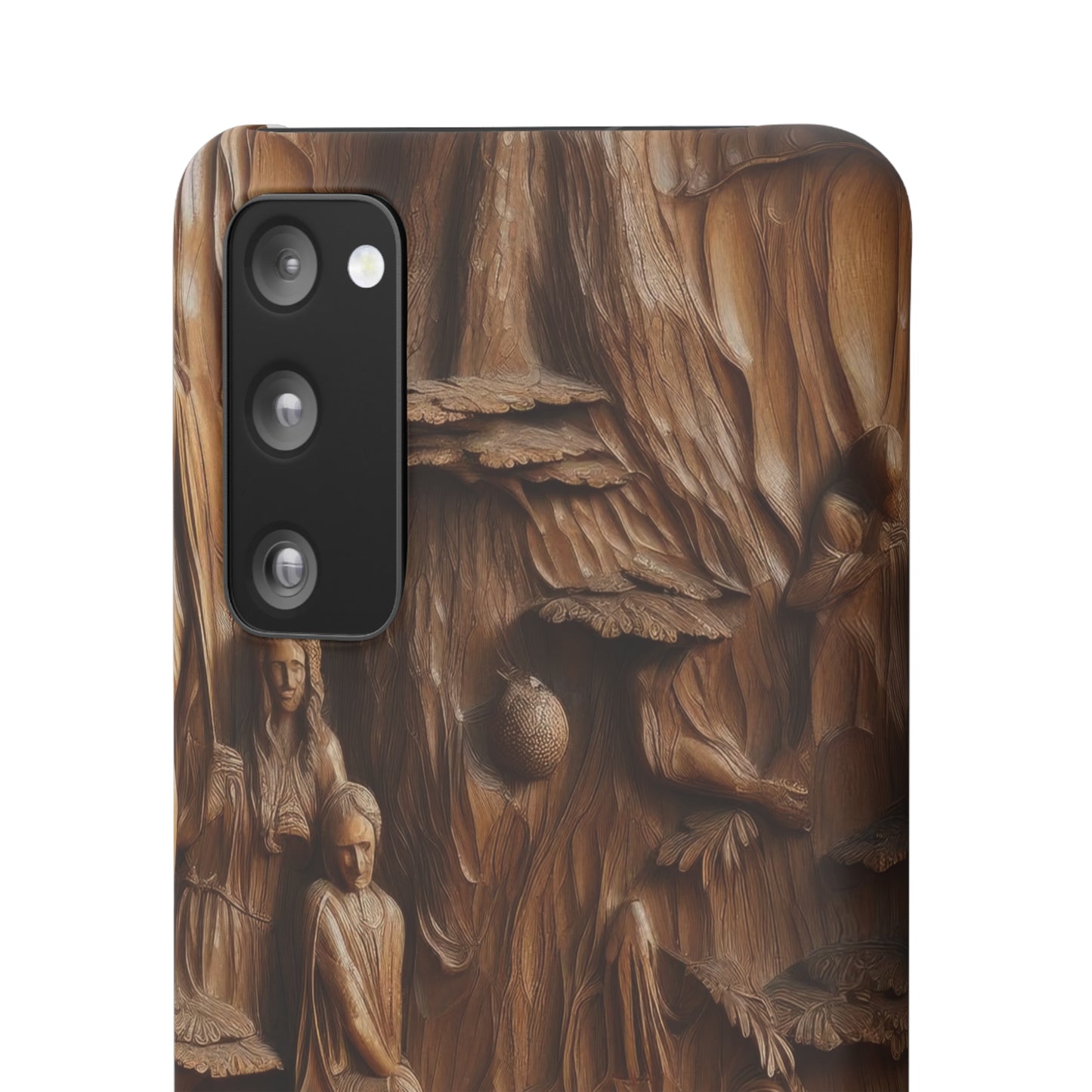 Biblical , Spiritual Carved Wood Phone cover Snap Cases .