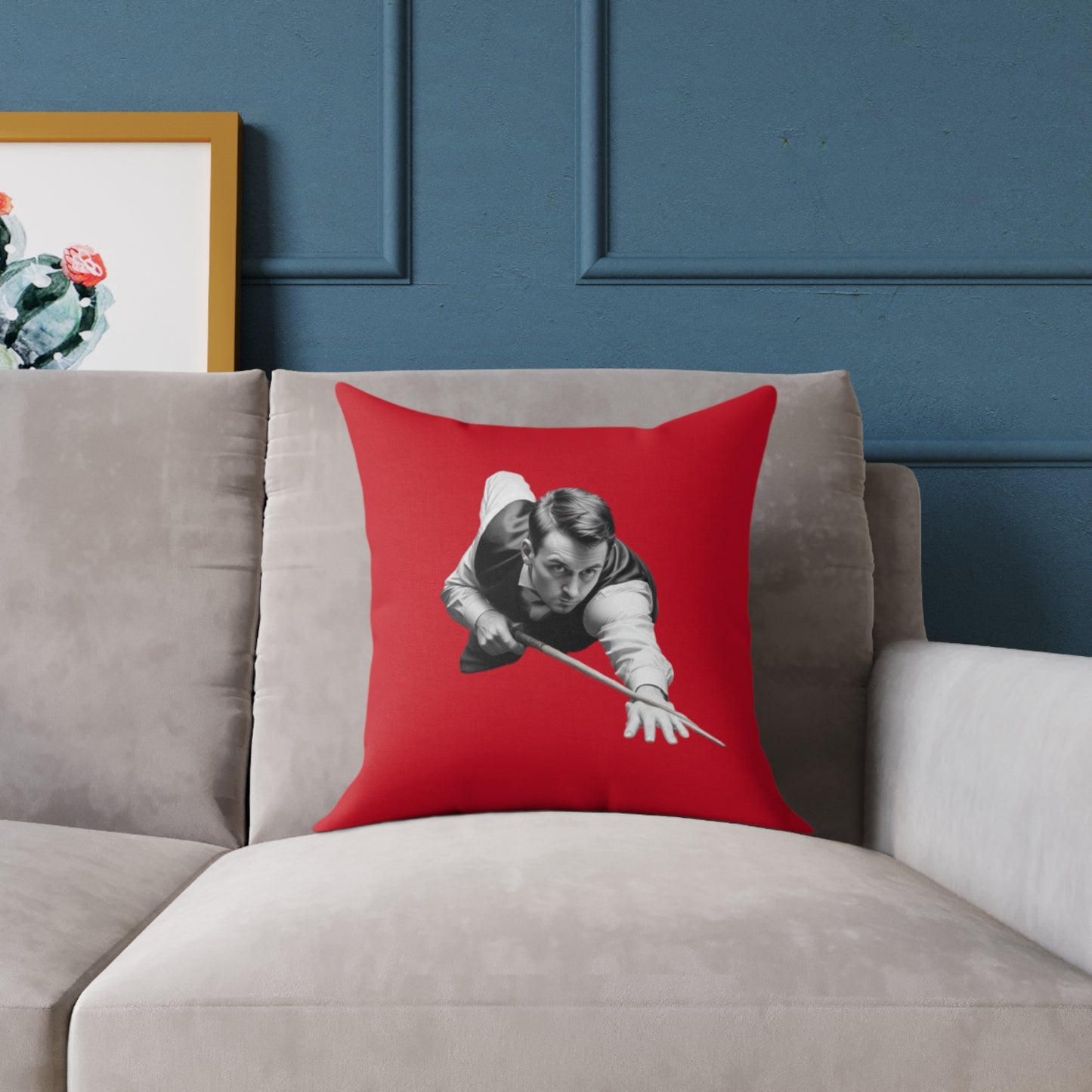 Snooker Square Poly Canvas Pillow