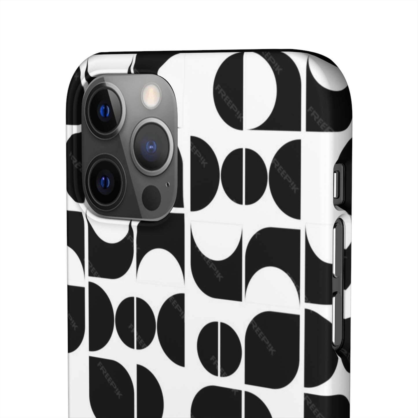Black And White Pattern Pattern Snap Cases