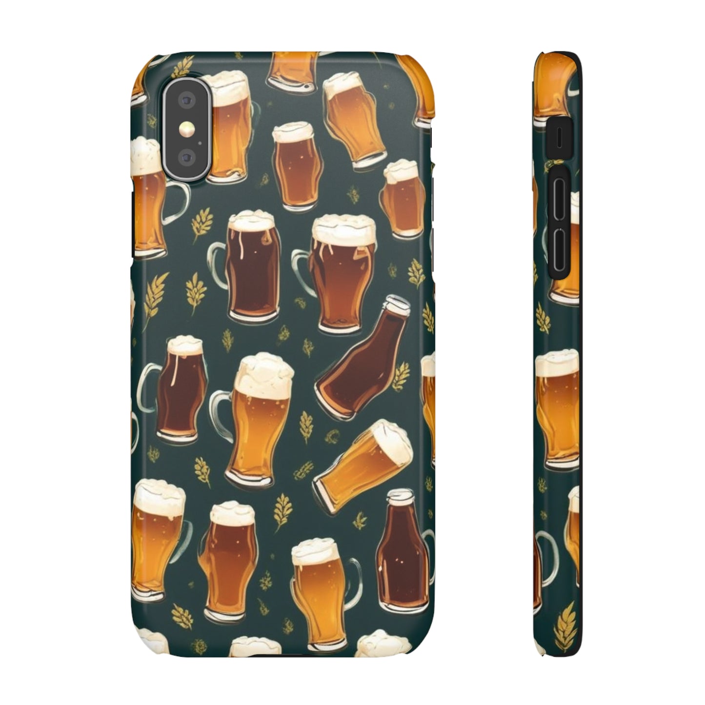 Beer Pattern Snap Cases
