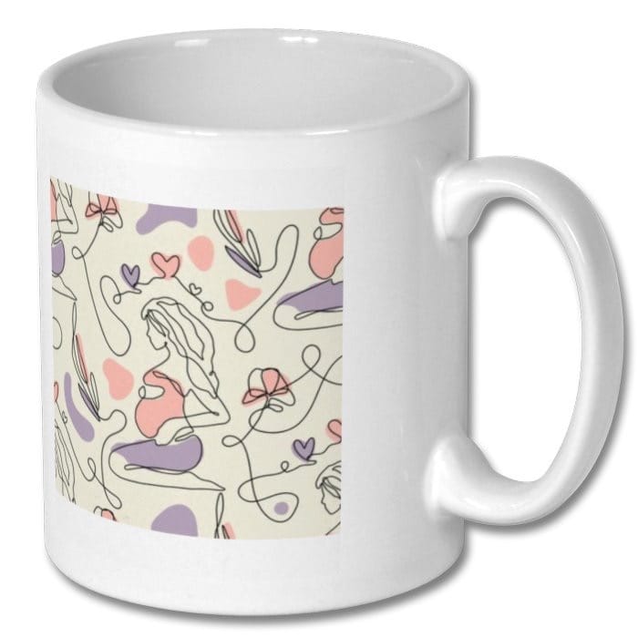 11oz mug is made of brilliant white ceramic material Personalised Mug ORCA Coatings