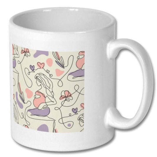 11oz mug is made of brilliant white ceramic material Personalised Mug ORCA Coatings