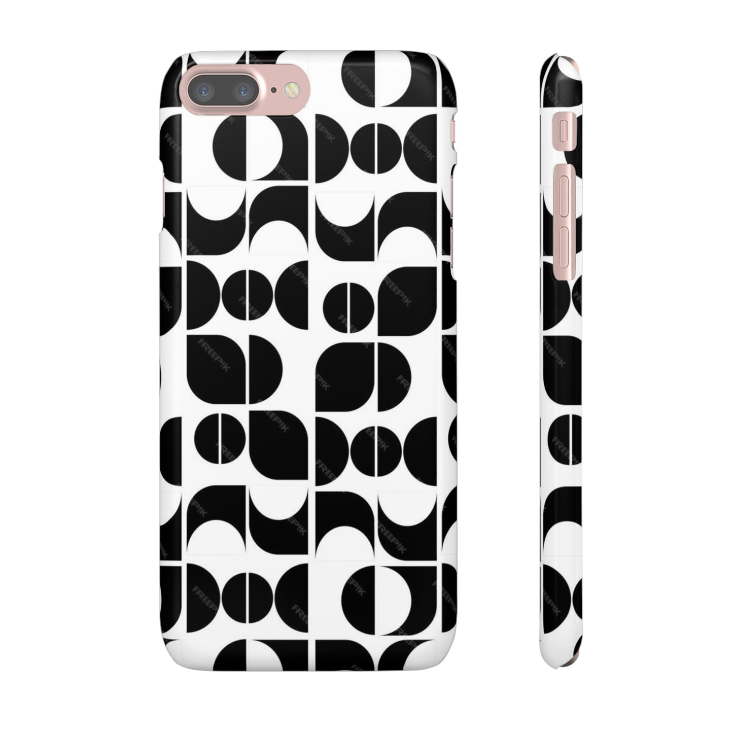 Black And White Pattern Pattern Snap Cases