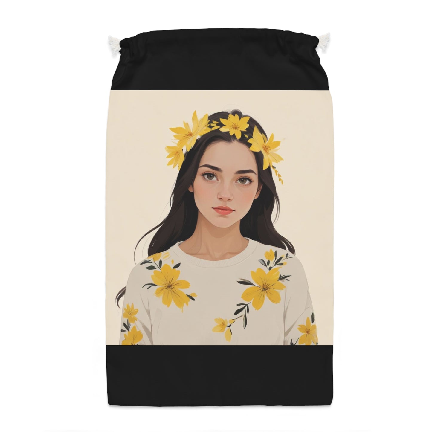 Yellow Flower Girl Style Sack