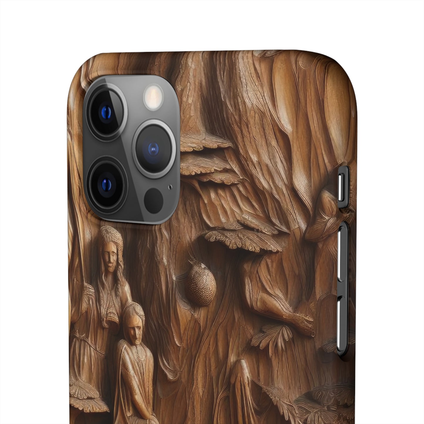 Biblical , Spiritual Carved Wood Phone cover Snap Cases .