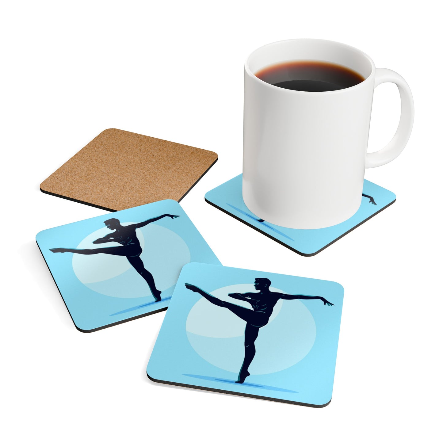 Ballet Corkwood Coaster Set