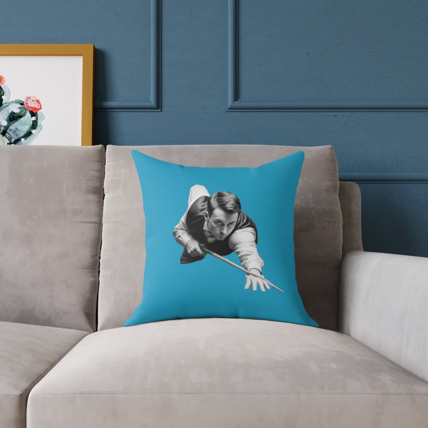 Snooker Square Poly Canvas Pillow