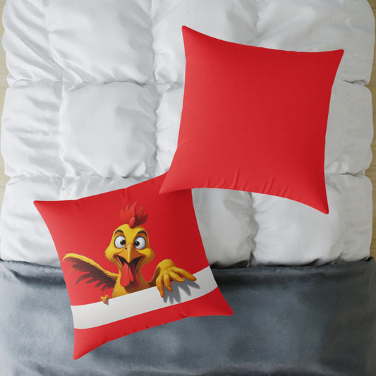 Squark Square Poly Canvas Pillow