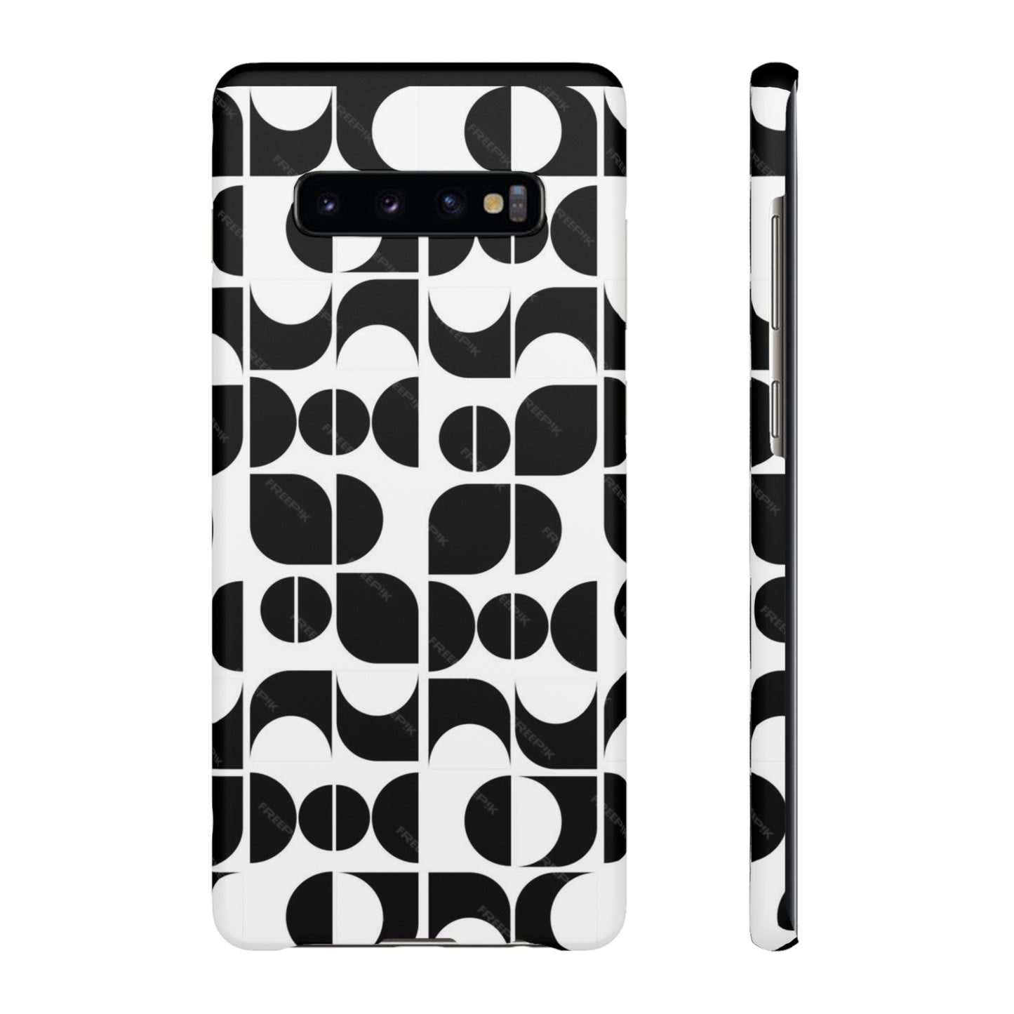 Black And White Pattern Pattern Snap Cases