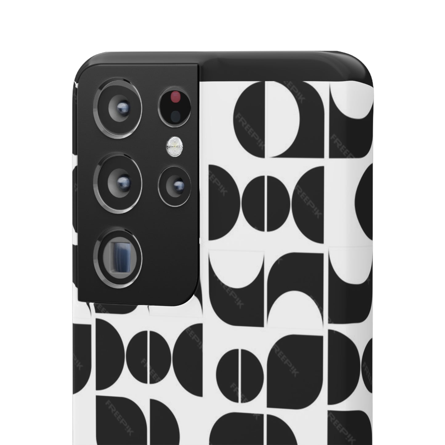 Black And White Pattern Pattern Snap Cases