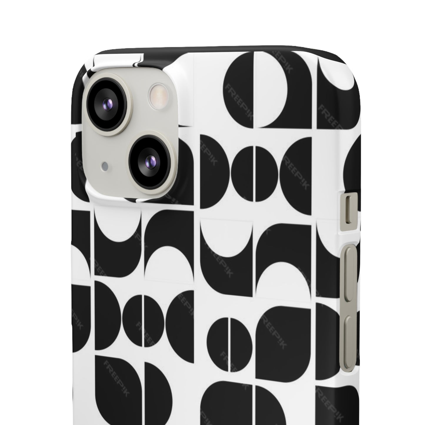 Black And White Pattern Pattern Snap Cases
